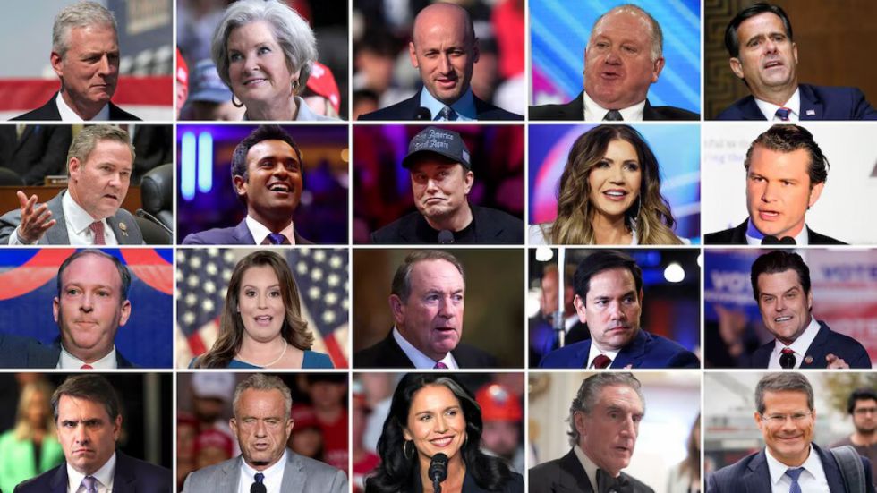 Los elegidos por Trump para formar parte de su gobierno