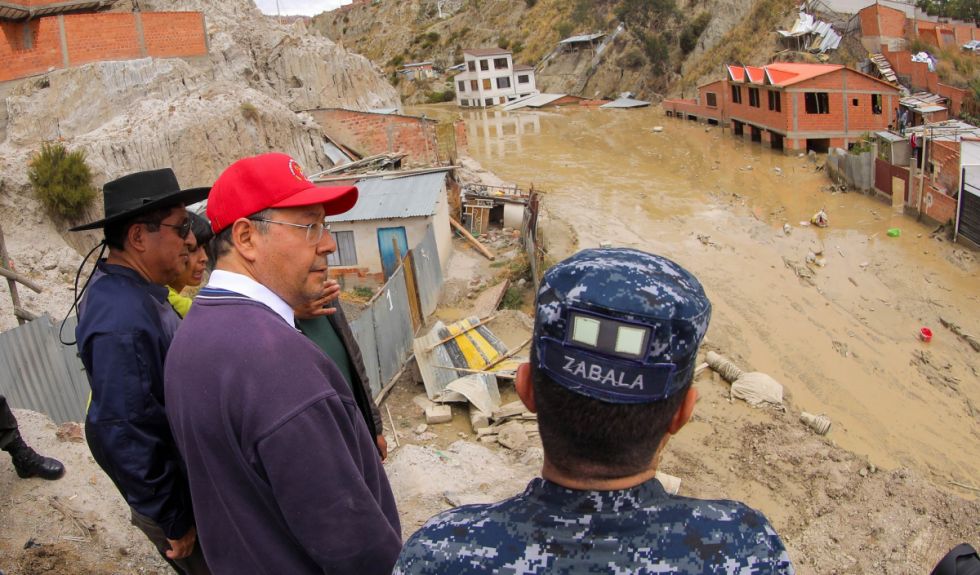 Presidente Arce ordena investigar las causas de la mazamorra en Bajo Llojeta en La Paz