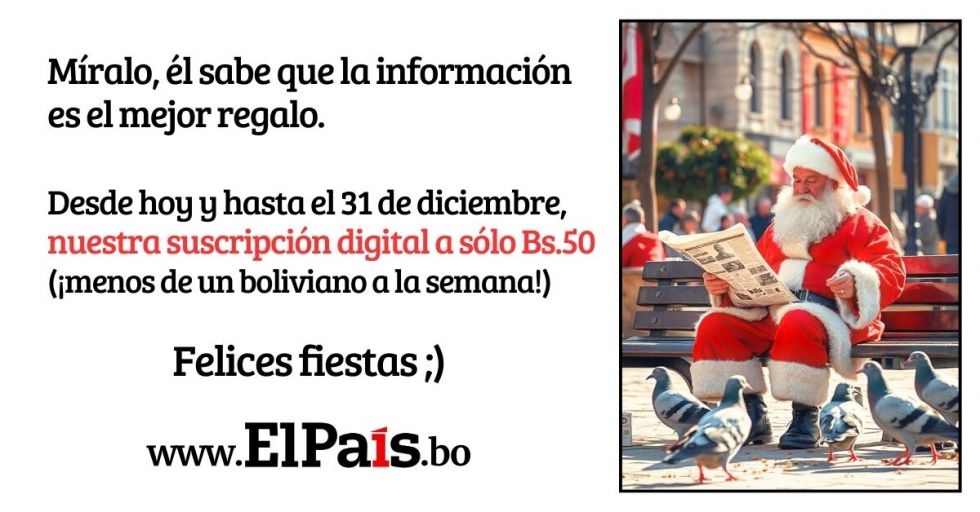 El mejor regalo es estar informado: Un año de suscripción digital por solo 50 bolivianos