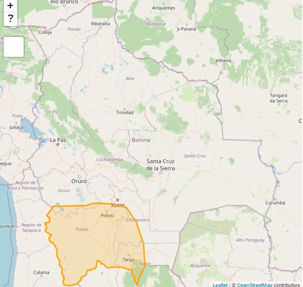 Vientos: Alerta Naranja en 4 departamentos