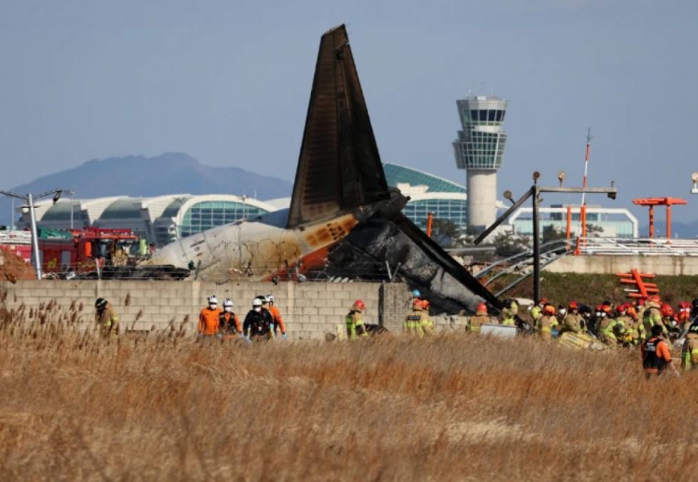 Confirman 179 fallecidos en el accidente de avión de Corea del Sur