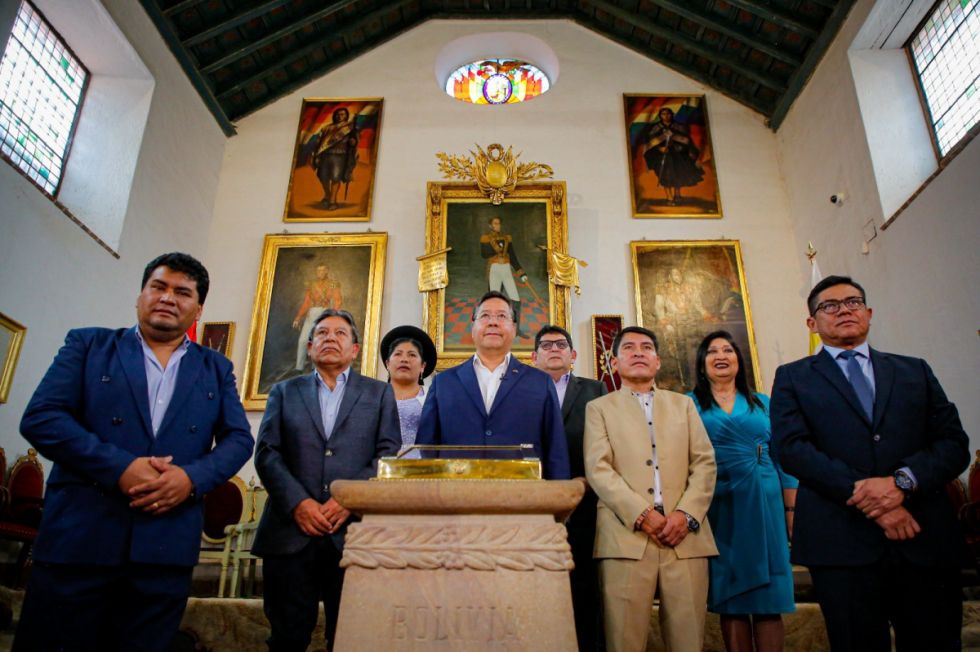 Arce abre el bicentenario “electoral” apelando a la industrialización y la soberanía