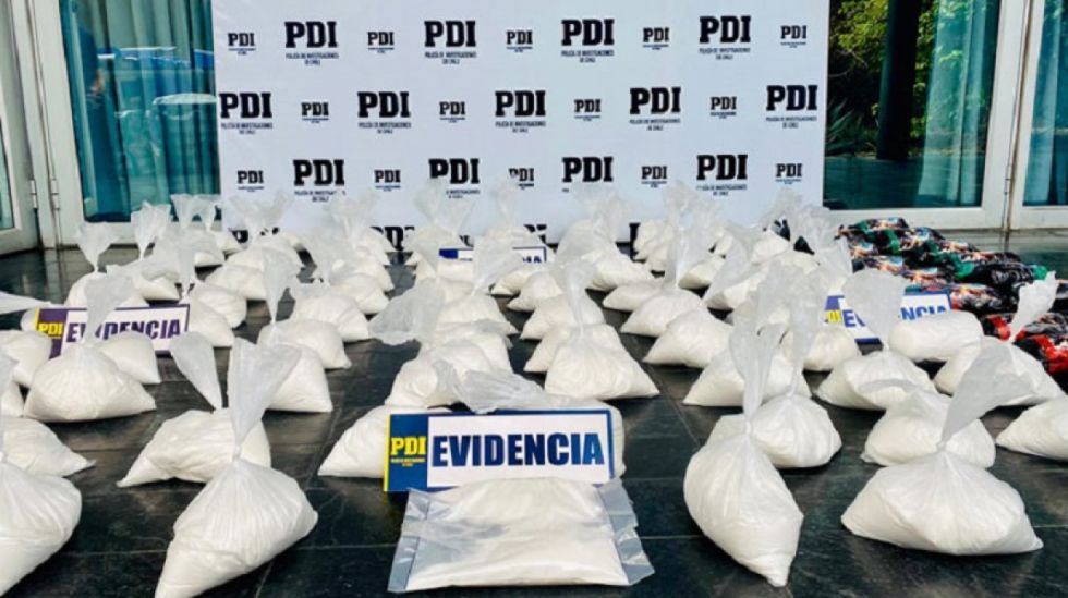 Chile decomisó más de 37 t de drogas en el 2024
