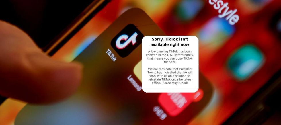 TikTok suspende sus servicios en EEUU