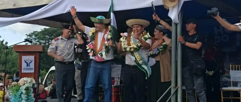 Luis Arce es proclamado como candidato a presidente en La Guardia