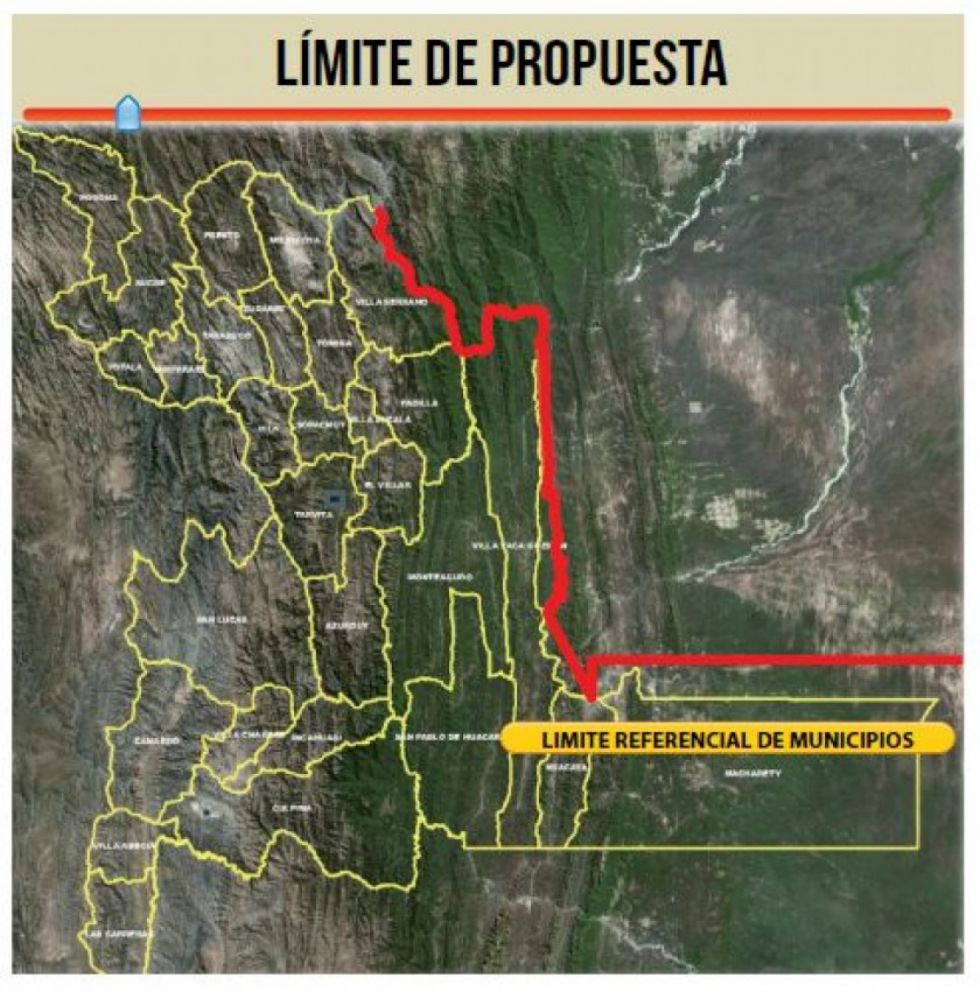En Tarija exigen la demarcación de límites con Chuquisaca 