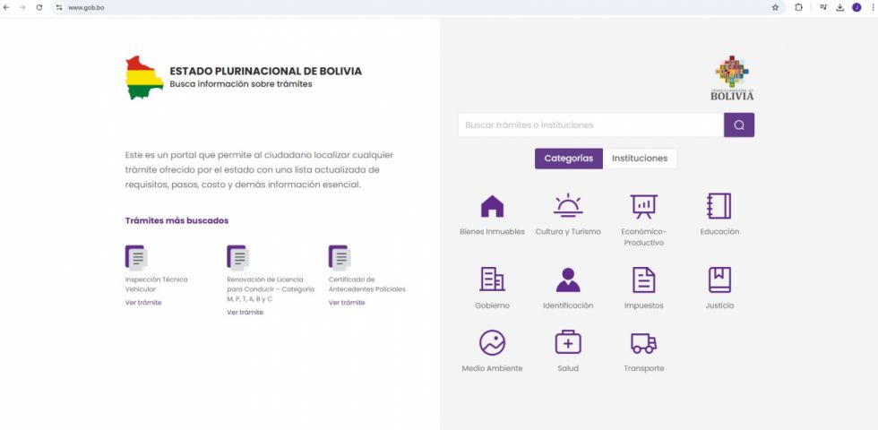 Nace la plataforma digital del Estado Plurinacional