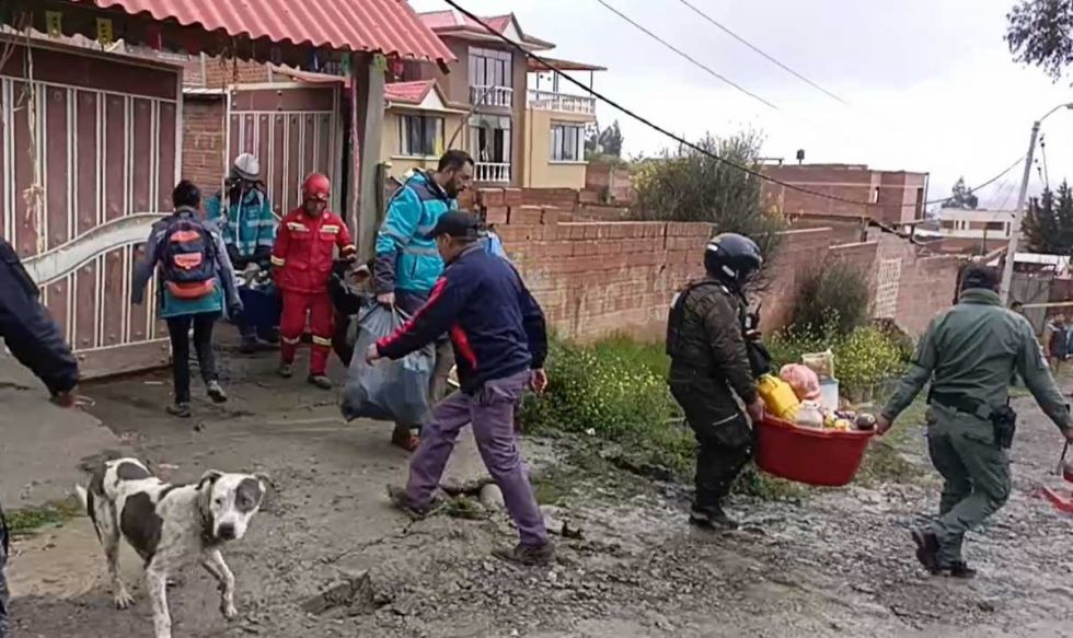 Emergencia en La Paz: decenas viviendas son afectadas en una urbanización