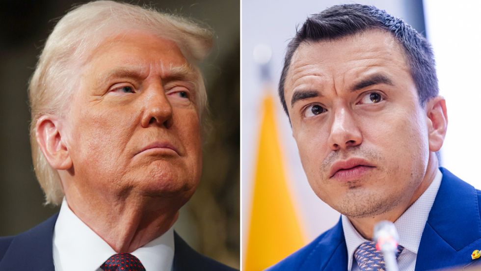 Noboa viaja a EEUU con una petición para Trump