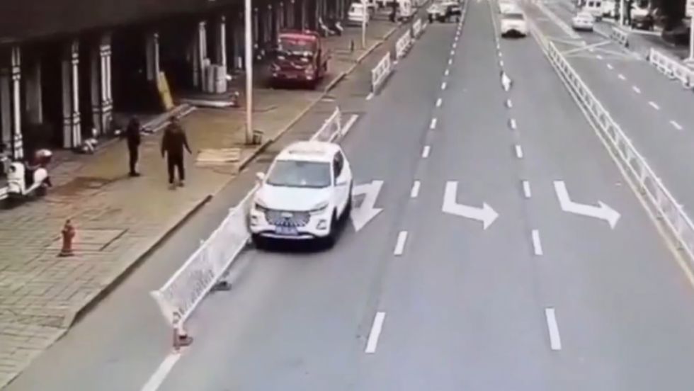 VIDEO: Un perro 'al volante' de un coche provoca un accidente de tránsito y huye