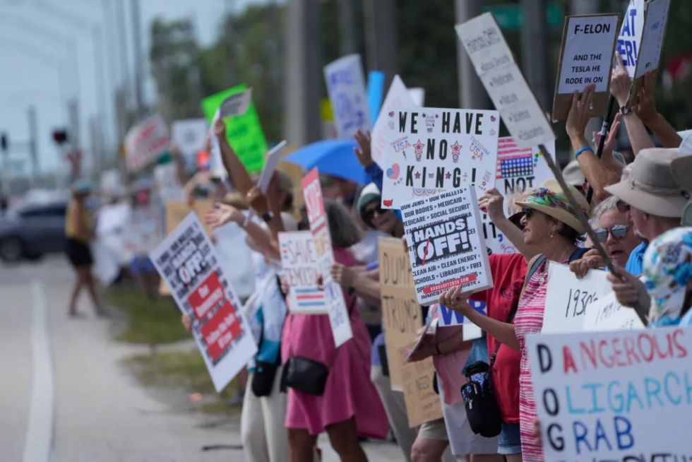 En EEUU protestan contra las políticas de Trump