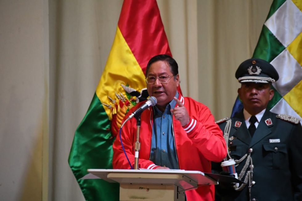 Arce pide evitar que la derecha vuelva al poder