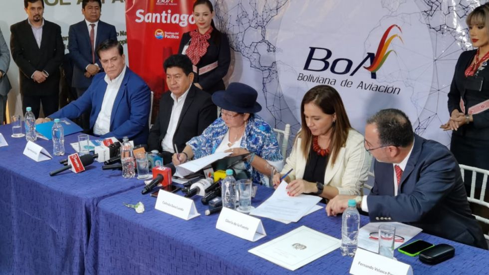 BoA inicia conexión aérea con Chile en un vuelo inaugural que afianza la integración