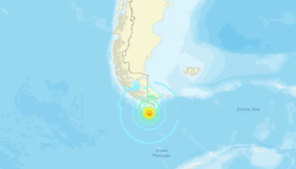 Fuerte sismo de magnitud 7,5 sacude el sur de Chile y activa alerta de tsunami