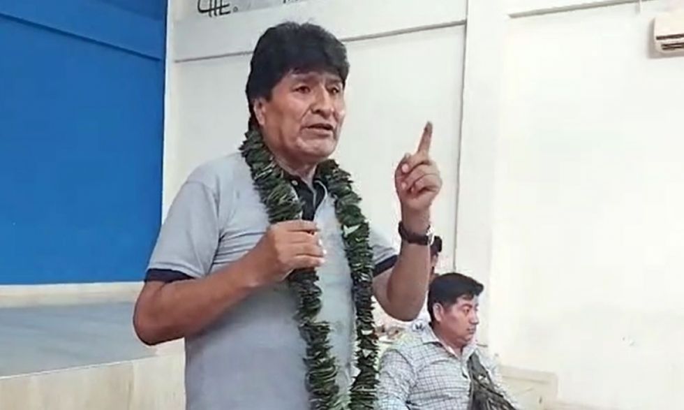 Evo denuncia presunto plan para detenerlo cuando marche a presentar su postulación