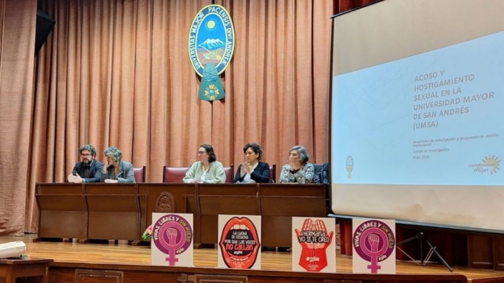 Estudio en la UMSA: ‘uno de cada cuatro estudiantes ha sido víctima de acoso sexual’
