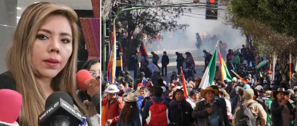 Gobierno responsabiliza al evismo por la violencia en inmediaciones del TSE