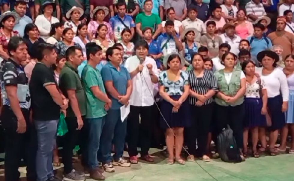 Evo Morales advierte que, si la derecha gana, a ver si 'aguanta' 