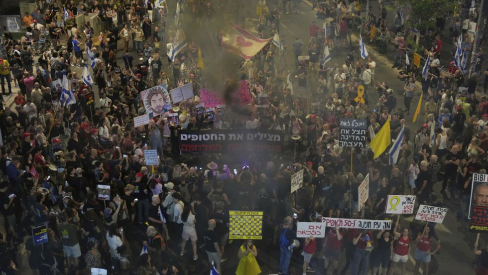 Reportan masivas protestas en Israel