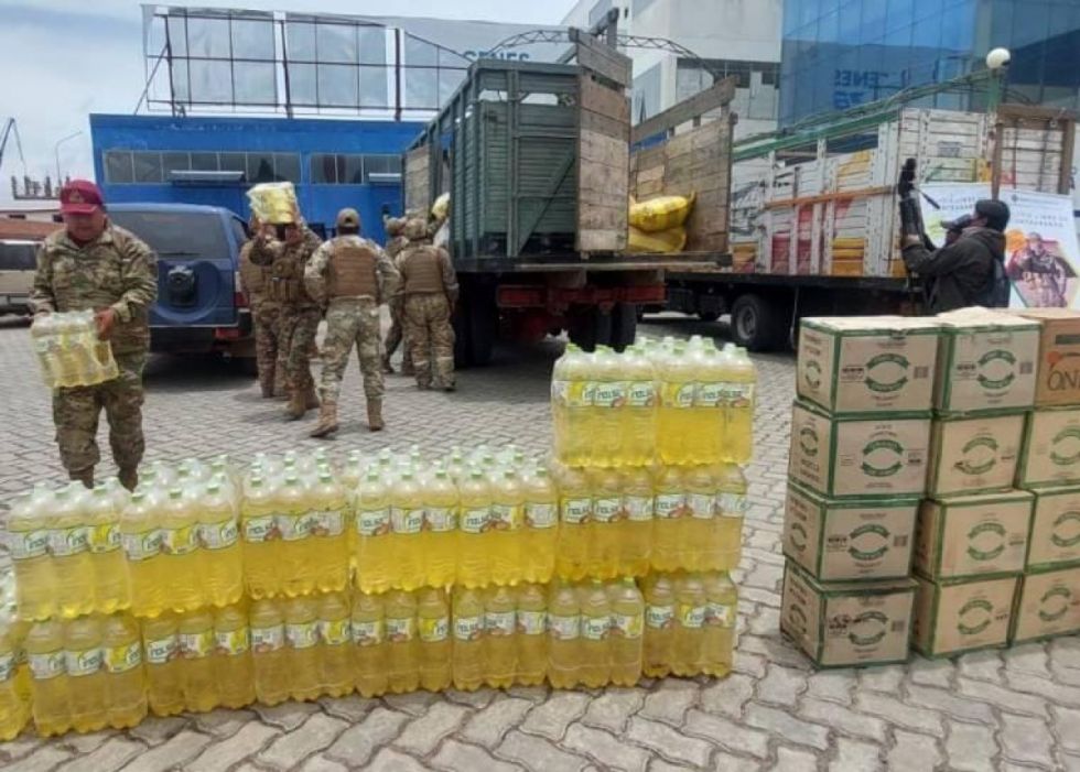 Aprehenden a dos choferes que transportaban aceite argentino de forma ilegal
