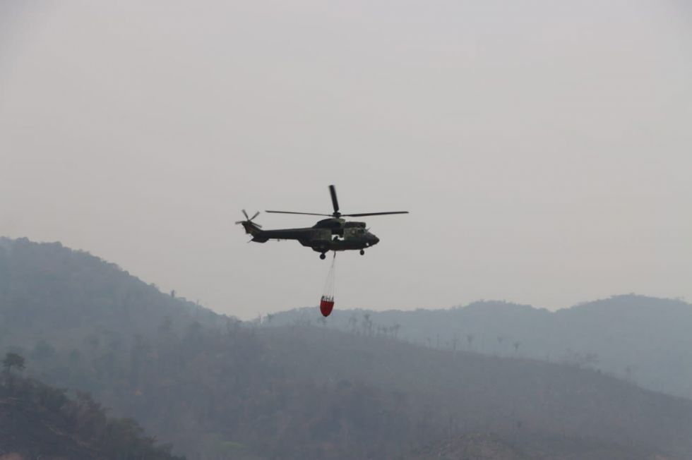 Incendios: Transfieren Bs 20 MM a las FF.AA.