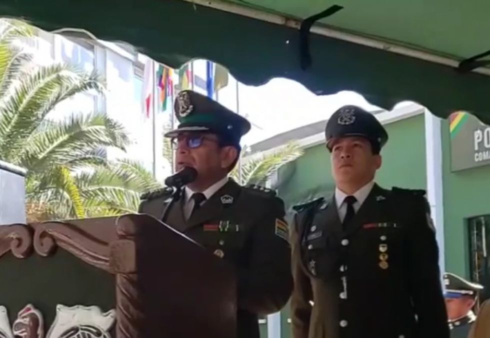 Bismark Pereira asume como nuevo comandante de la Policía en Tarija (Video)