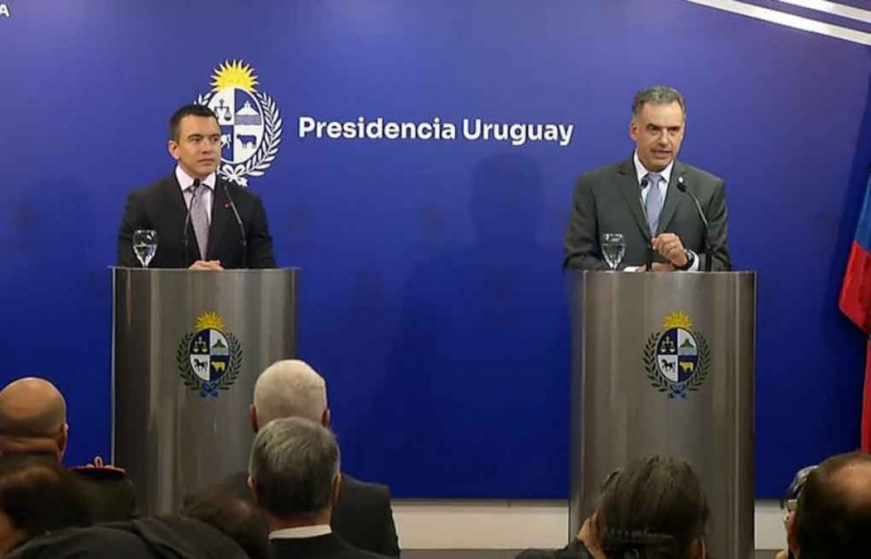 Noboa y Orsi firman acuerdos de seguridad