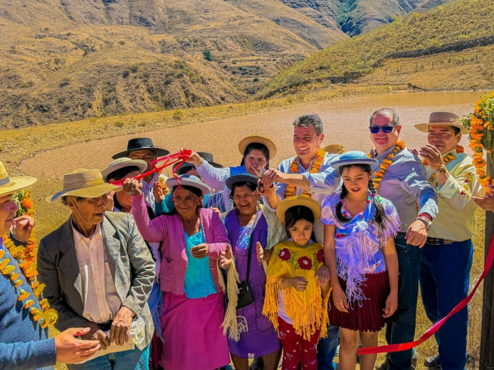 Un atajado en Papachacra beneficiará a 19 familias 