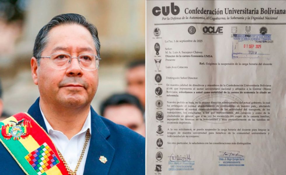 Dirigentes universitarios solicitan que Luis Arce no vuelva a dictar cátedra en la Carrera de Economía de la UMSA