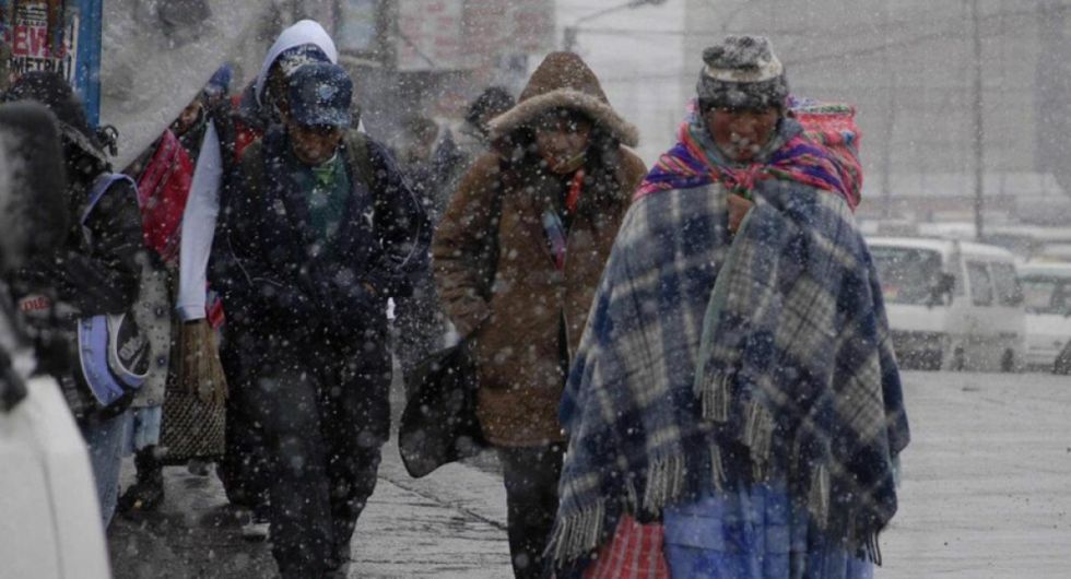 Estas son las regiones que serán afectadas por nevadas y vientos fuertes