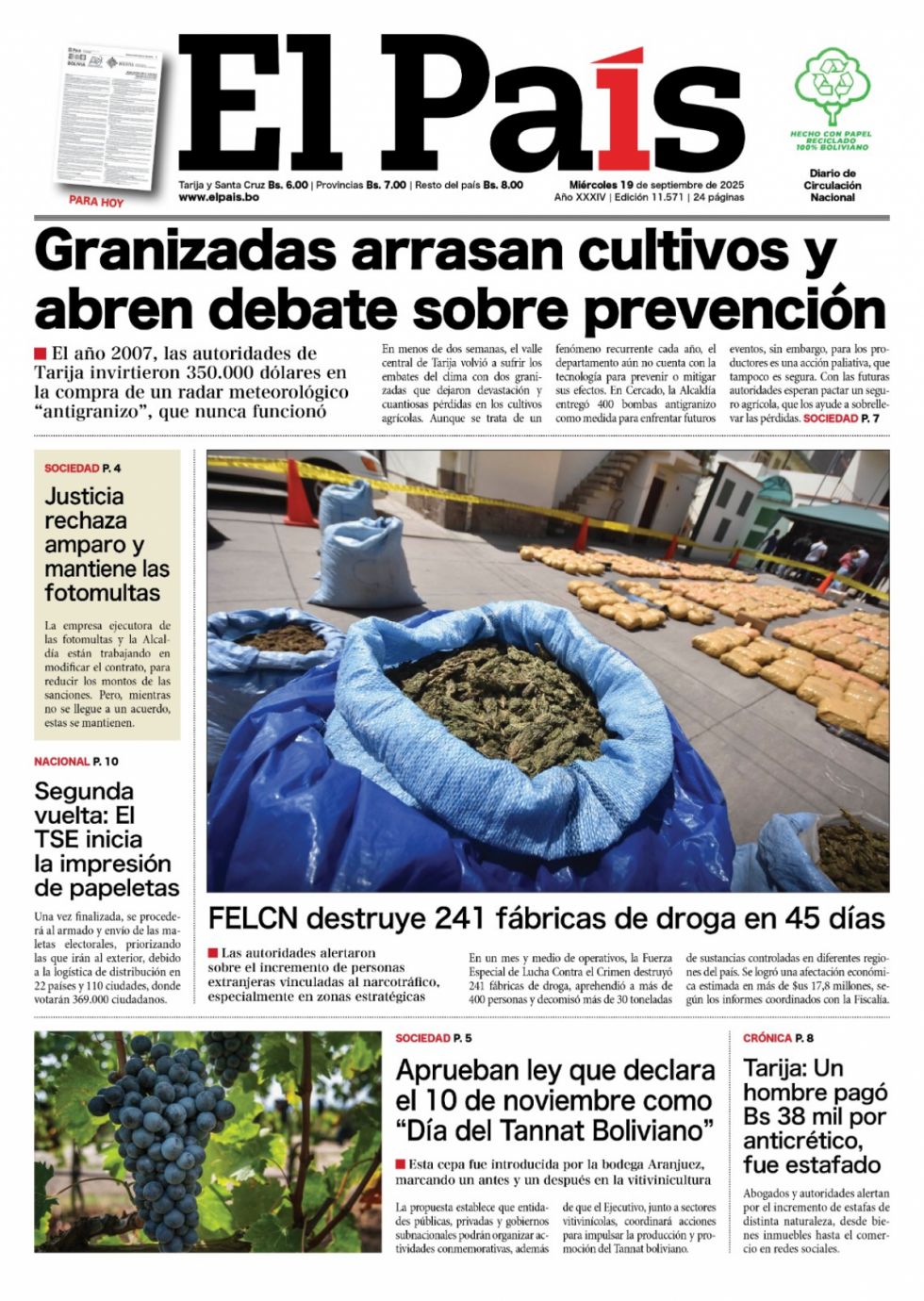 Los debates, los narcos, el Tannat, el diésel y más: lee las imprescindibles