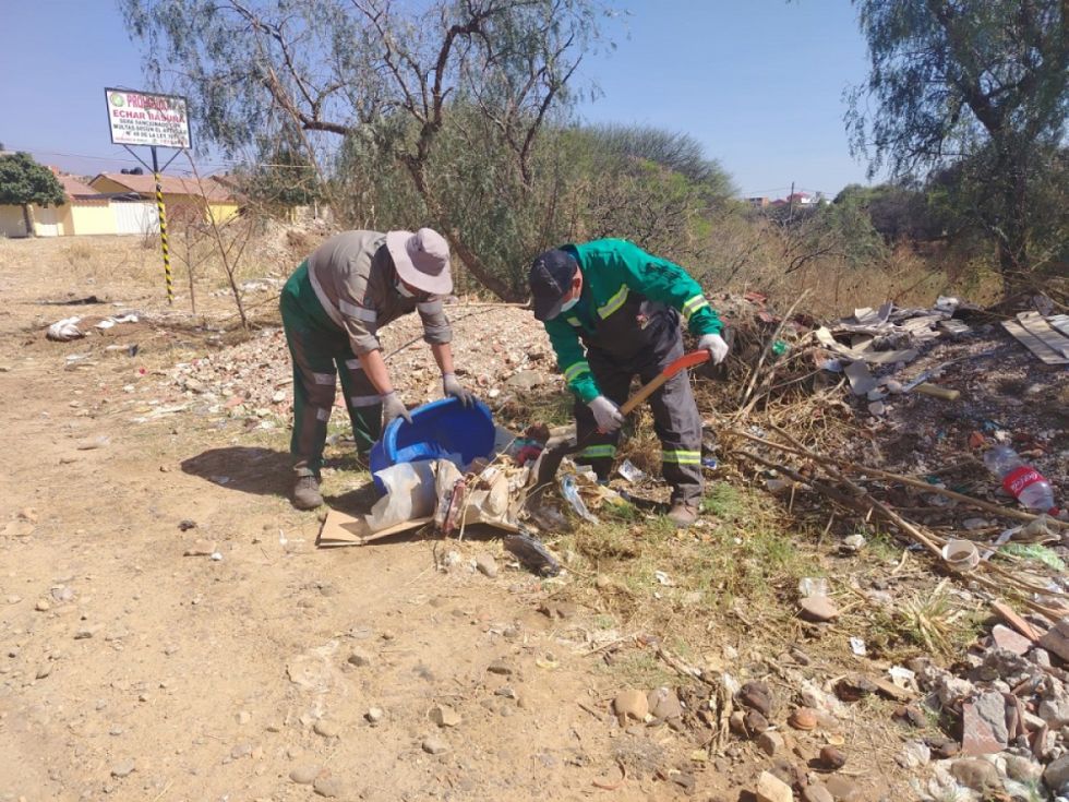 Tarija: Limpian las quebradas para reducir riesgo por lluvias