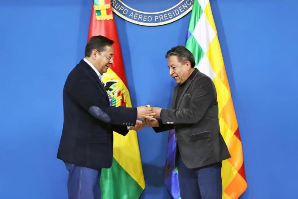 Arce viaja a Brasil para reunirse con Lula y deja el mando a Choquehuanca