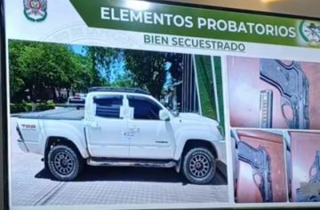 Villa Montes: Cinco sujetos caen portando armas y municiones