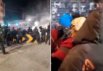 Desbloqueo: Las fuerzas del orden salen a despejar vías y manifestantes intentan resistir