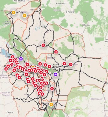 Más de 70 bloqueos mantienen aisladas rutas estratégicas del país