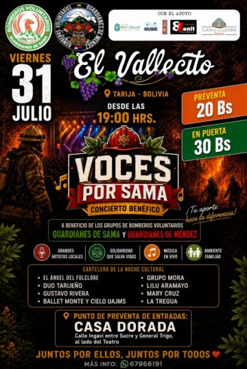 Voces por Sama: Tarija apaga las llamas y enciende la música solidaria