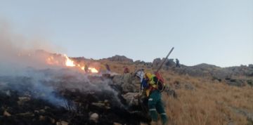 Tarija: Incendio moviliza a bomberos y equipos de emergencia en El Puente
