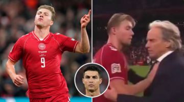 Lo festejó a lo CR7 y tuvo una polémica reacción con el entrenador de Portugal