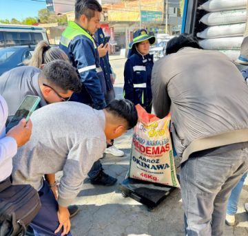 Detectan bolsas quintaleras de arroz con seis kilos faltantes