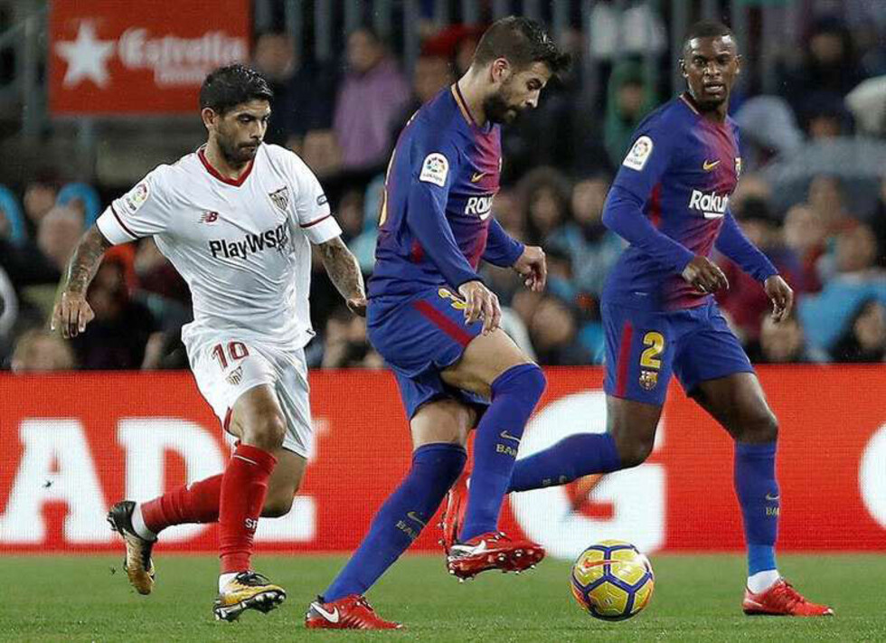 Sevilla-Barcelona el plato fuerte en la Liga Santander de España
