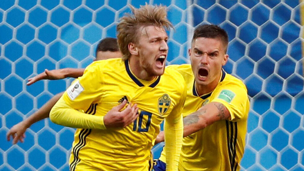 Suecia vence a Suiza por la mínima en un parejo encuentro y alcanza los cuartos de final