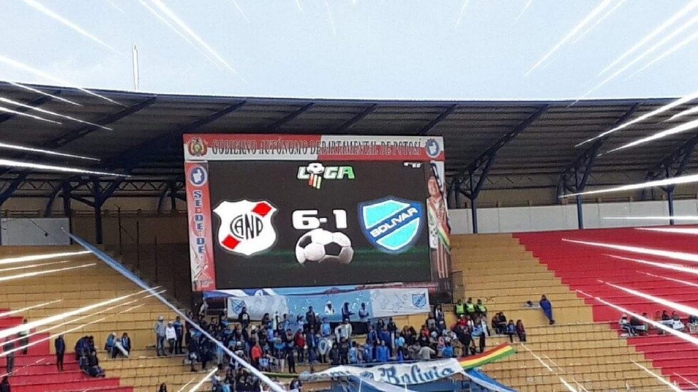 Nacional Potosí humilló y derrotó por 6-1 a Bolívar en la Villa Imperial