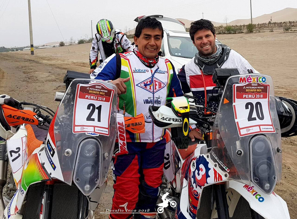 Fabricio fuentes vuelve a casa tras correr en el Desafío Inca