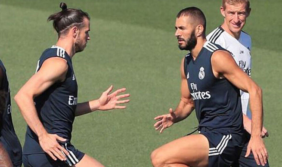 Benzema se une al grupo y Bale estuvo en el gimnasio
