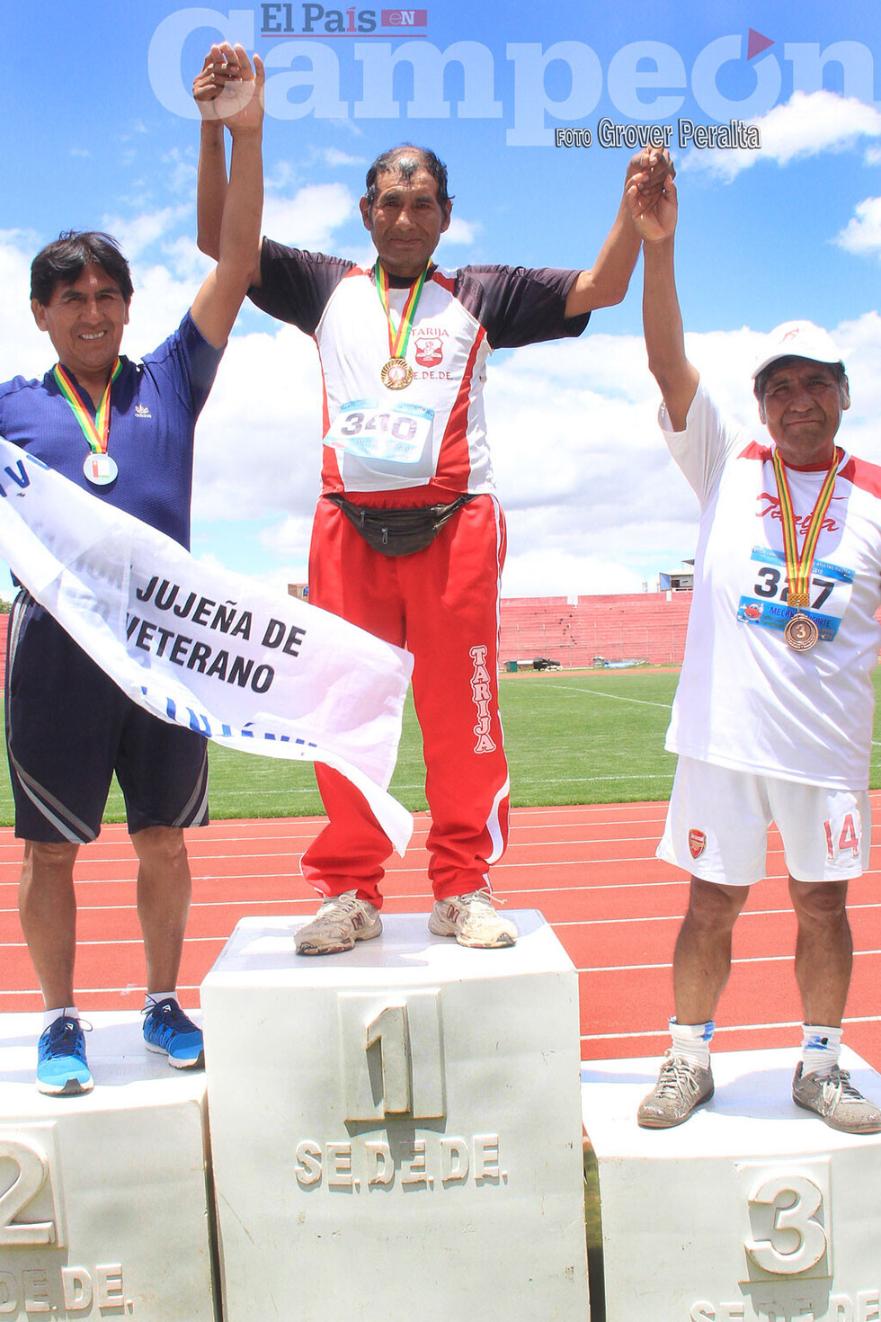 Postales del nacional máster de atletismo disputado en Tarija