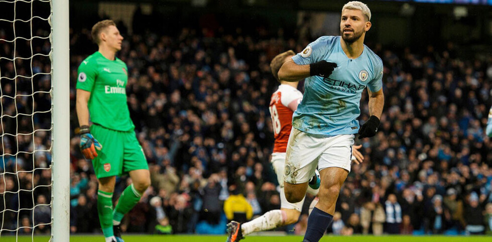 Agüero metió un triplete y el City festejó frente al Arsenal