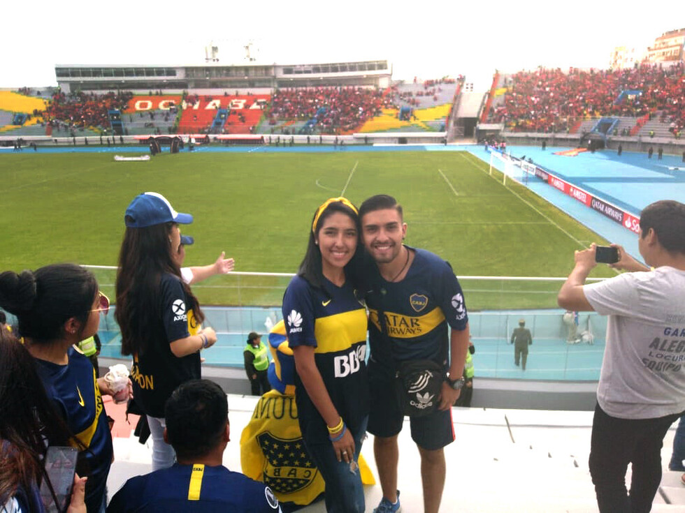 Postales de hinchas que viajaron desde Tarija para ver a Boca en Cochabamba