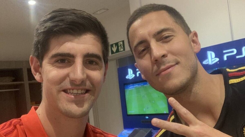 Courtois, a Hazard:  "Bienvenido al mejor club del mundo!!!"