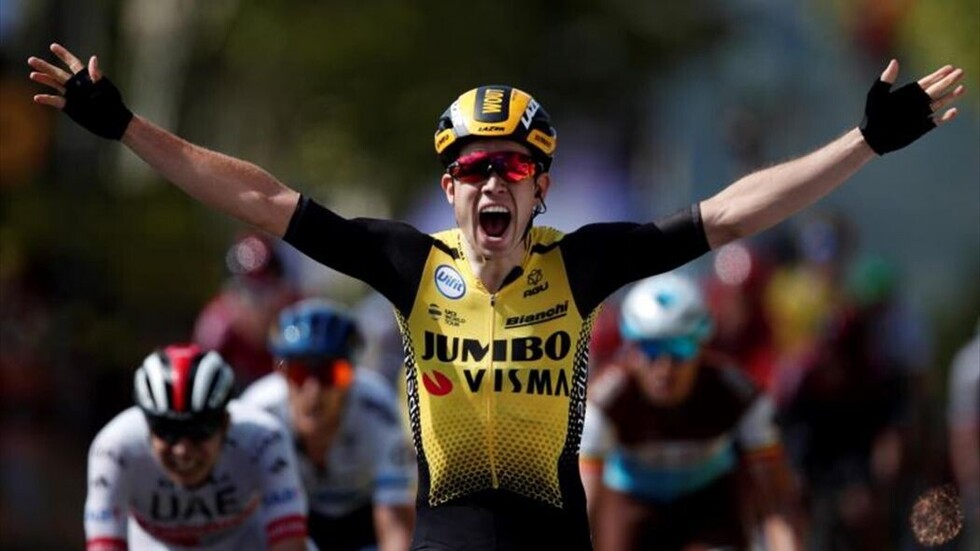 Van Aert se bautiza en el Tour y una “caída” arruina a Landa